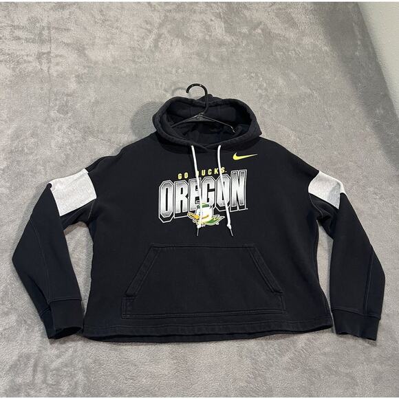 Nike Black and Gray Oregon Hoodie - Picture 1 of 7